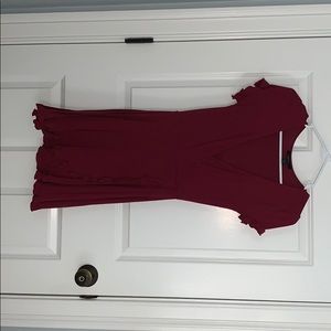 maroon dress